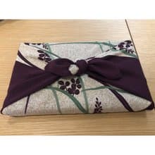 京都風呂敷包巾-koyomi 二巾-芝草與兔(縮緬)