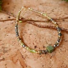 天然石手鍊/綠瑪瑙/橄欖石