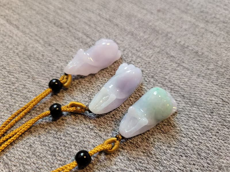 【親翠】天然翡翠 冰紫蝸牛Chill項鍊 | 特色可愛 | 見光不死紫翡