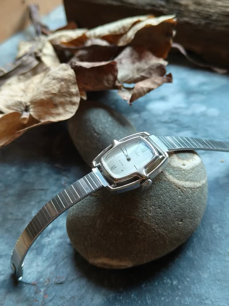 Dior 稀有款 銀色古董錶 機械手上鍊錶 manual winding