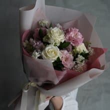 溫柔氣質粉色花束_鮮花