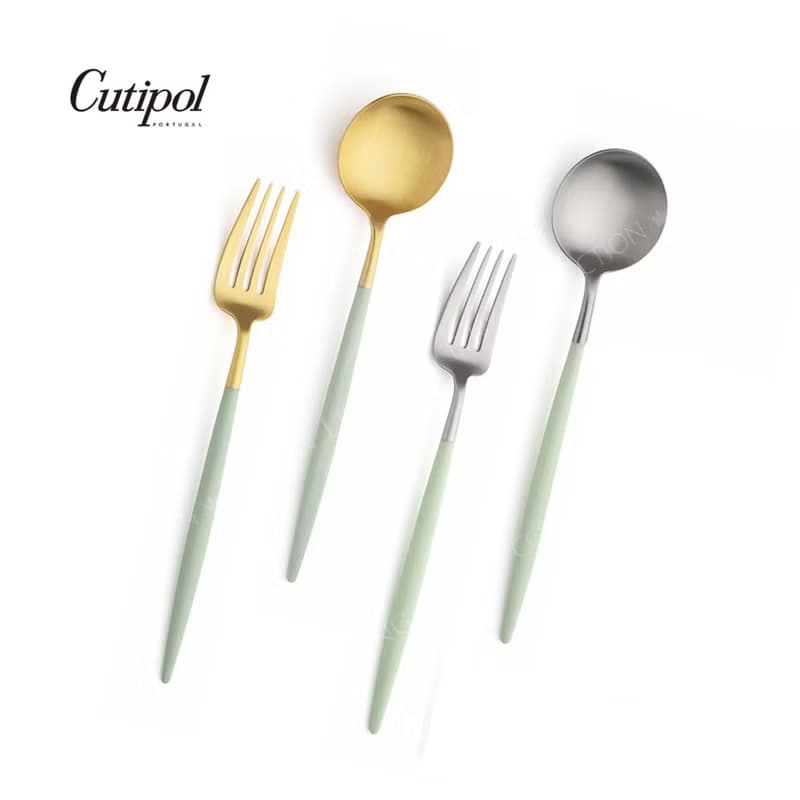 葡萄牙Cutipol GOA系列青玉柄18cm點心匙