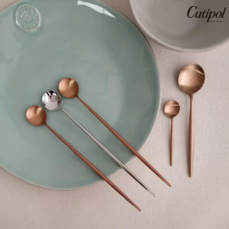 葡萄牙 Cutipol  MOON 亮銀 17CM 點心匙