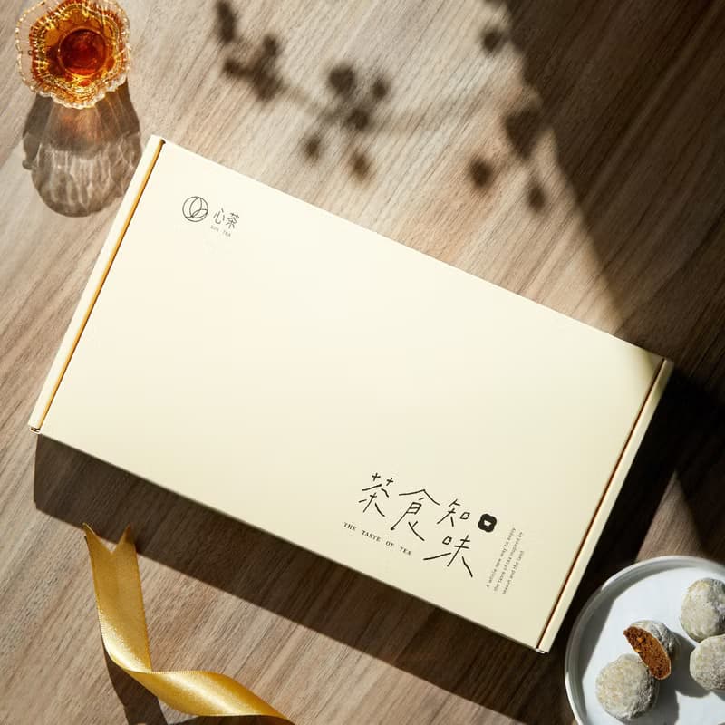 心茶 X 七見櫻堂聯名 | 濃茶系甜點6入 金箔町焙茶餅乾 (輕巧盒)
