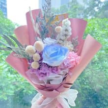 藍玫瑰粉花束 (mini size)