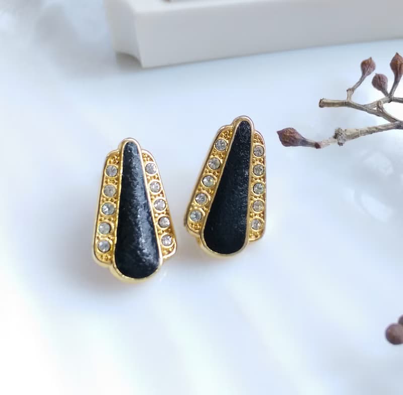 Vintage Jewelry 西洋古董飾品 復古 個性小巧  針式耳環