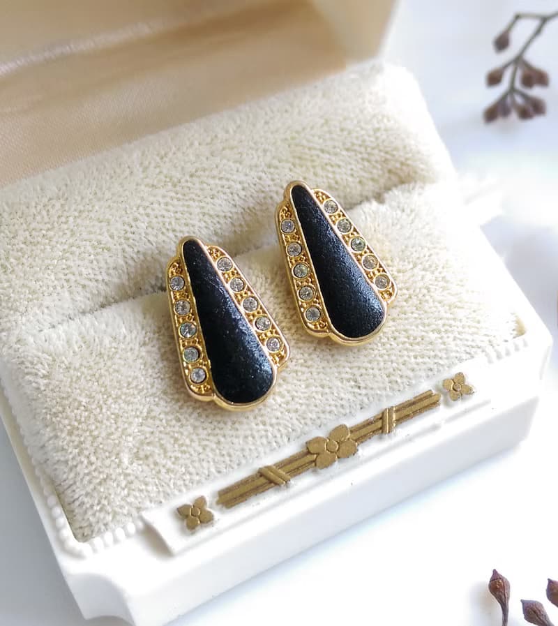 Vintage Jewelry 西洋古董飾品 復古 個性小巧  針式耳環