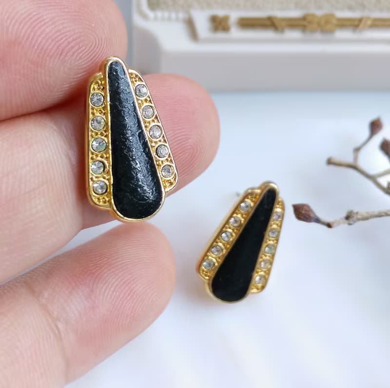 Vintage Jewelry 西洋古董飾品 復古 個性小巧  針式耳環