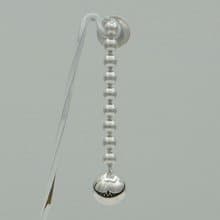 Cheshire Cat smile ball chain Pierce_1 (s_m-O.60) 貓 穿孔耳环 sterling silver earring