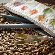 【紙感皺皺包】輕量泰維克 可水洗 筆袋/餐具 收納包-水彩球