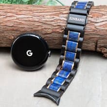 【木製バンド】Google Pixel Watch 天然木バンド ラピスラズリ×サンダルウッド