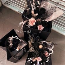 /The flower 42 情人節永生黑粉花束大