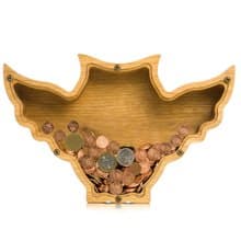 OWL piggy bank for boy girl kid adult Wood nursery decor  Unique baby birthday