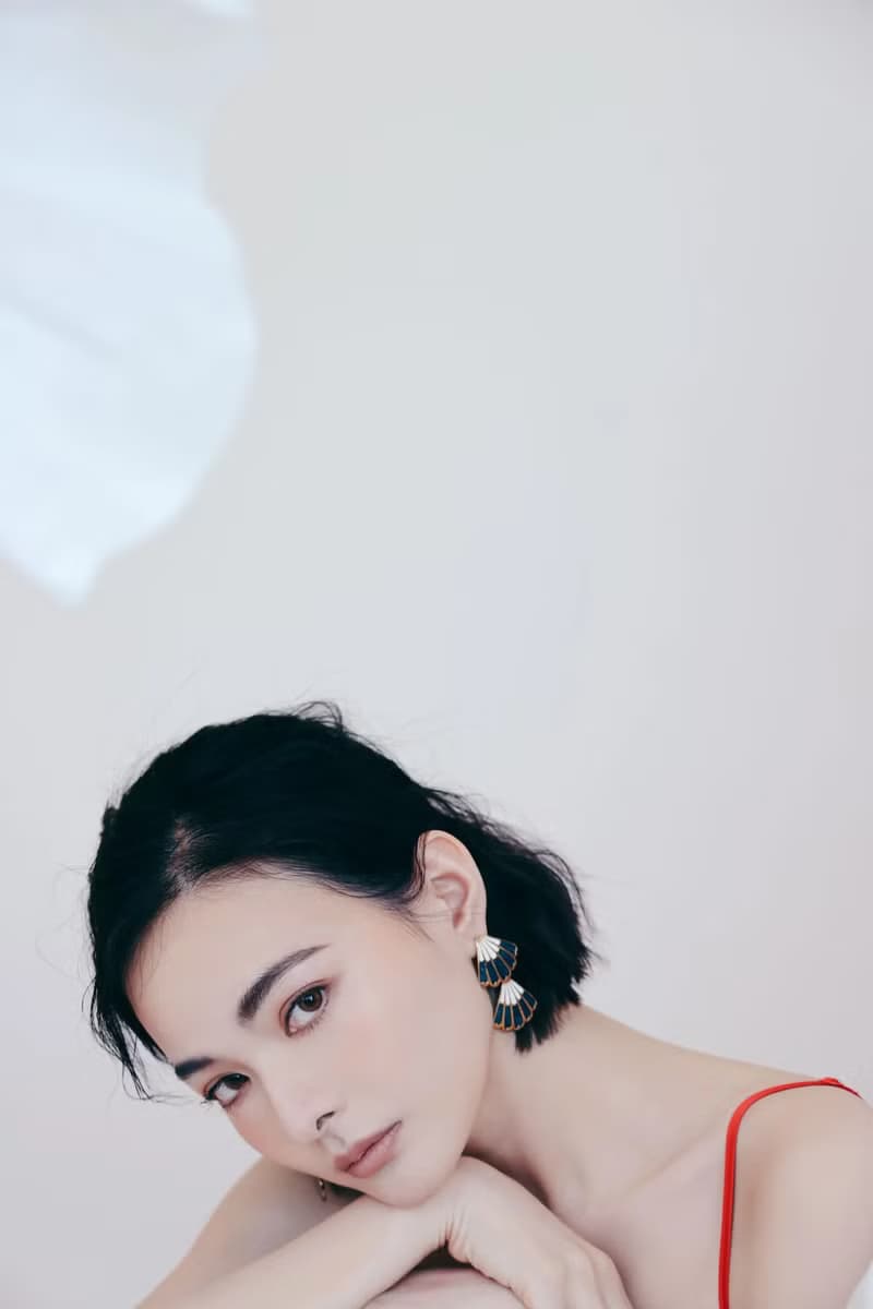 COR-DATE / 藍與白 / 雙色羽翼飛翔耳環