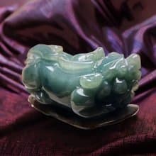 【招財神獸】雙色翡翠貔貅 | 天然緬甸玉A貨翡翠 | 送禮