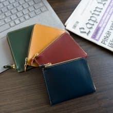 コインケース 【コンパクトコインケース】 本革 イタリアンレザー 財布 コンパクト L字ファスナー HH06K