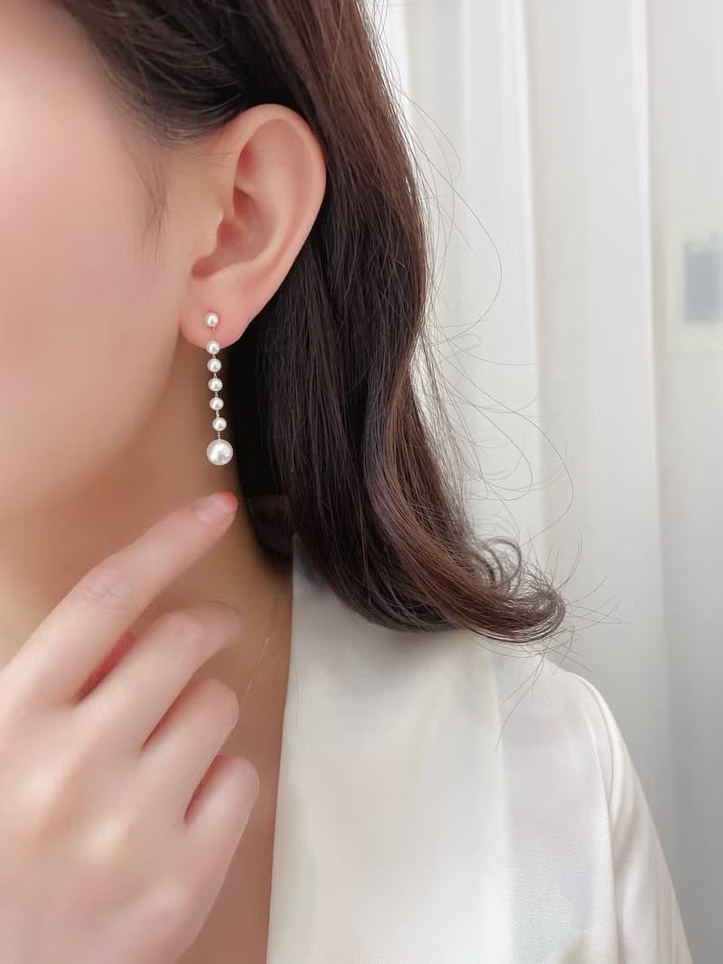 浮光序曲淡水天然珍珠項鍊珍珠手鍊18K金鍊珍珠套裝珍珠耳環