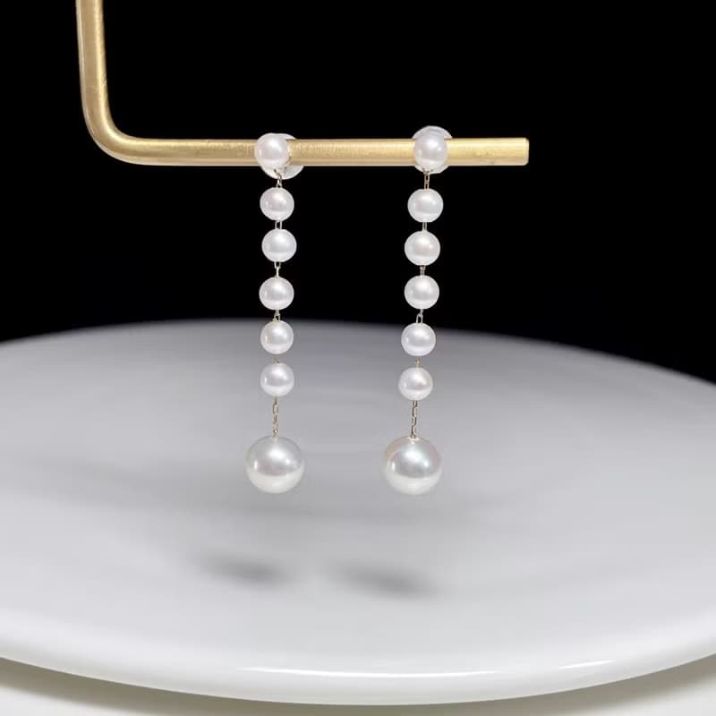 浮光序曲淡水天然珍珠項鍊珍珠手鍊18K金鍊珍珠套裝珍珠耳環