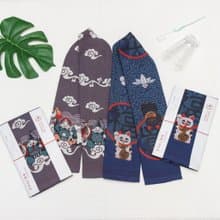 今治著色拔染毛巾-千客萬來(招財貓)/惠比壽