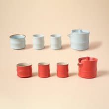 陸寶 富竹年年茶組 1壺3杯 竹節造型 茶具組