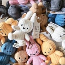 Miffy米菲兔ECO燈芯絨鑰匙圈-10cm (五色)