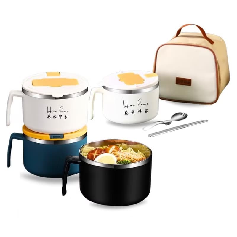 【花米邸家】防燙瀝水保溫碗 保溫盒 餐具提袋 防燙保溫 禮品設計