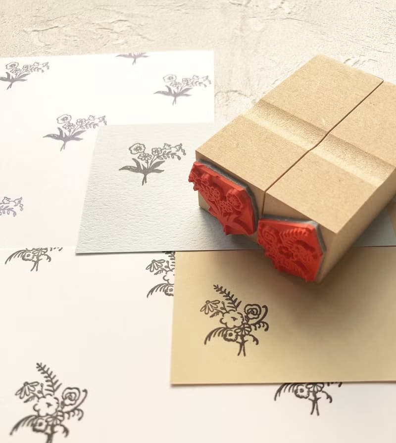 Bouquet stamps 2点set