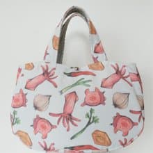 手作午餐袋 媽媽包 便當袋 娃娃車提袋 中秋烤肉野餐-客家小炒