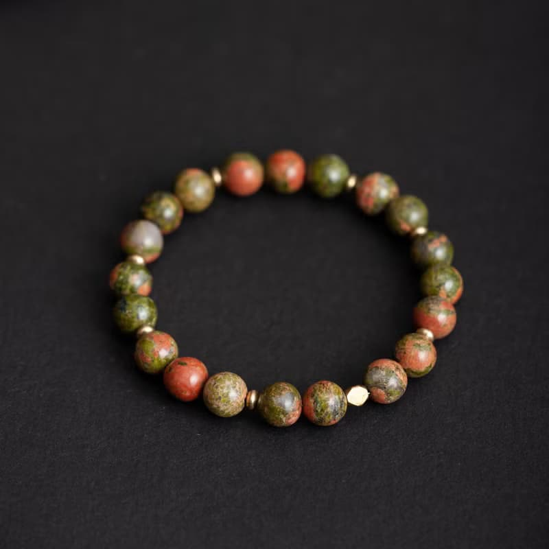 綠簾花崗石手鍊