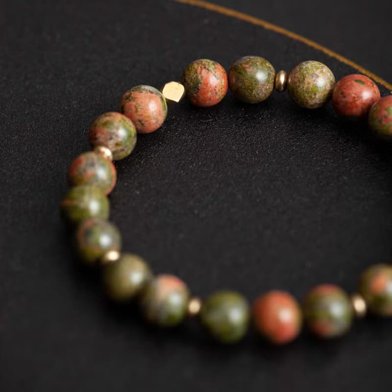 綠簾花崗石手鍊