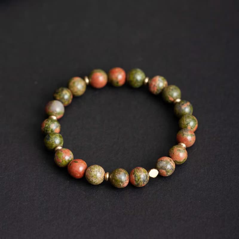 綠簾花崗石手鍊