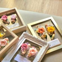 Sheer Whisper絮語藏花_永生花足印/新生兒腳印/腳印紀念相框