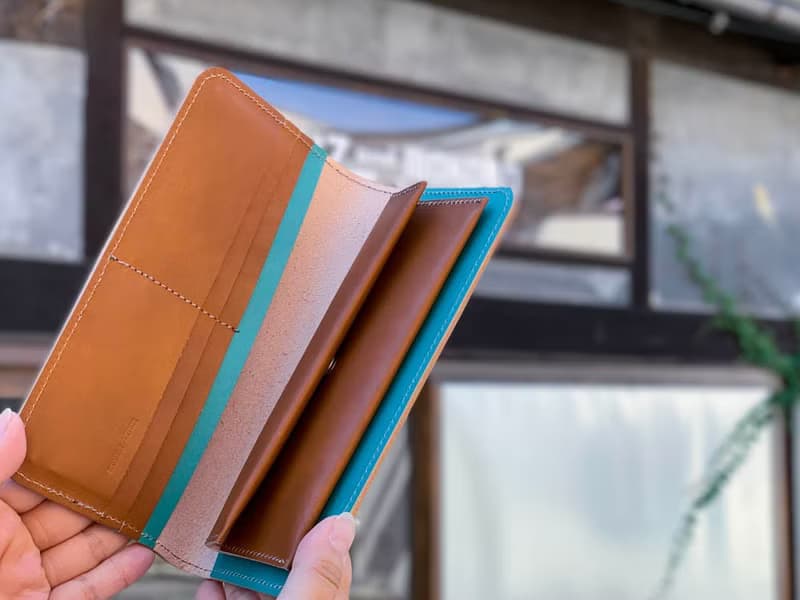 LONG　さわやかなチョコミントにキュン　ロングフラット長財布　ふっくら小銭入れ　LFW-TTTBB-H