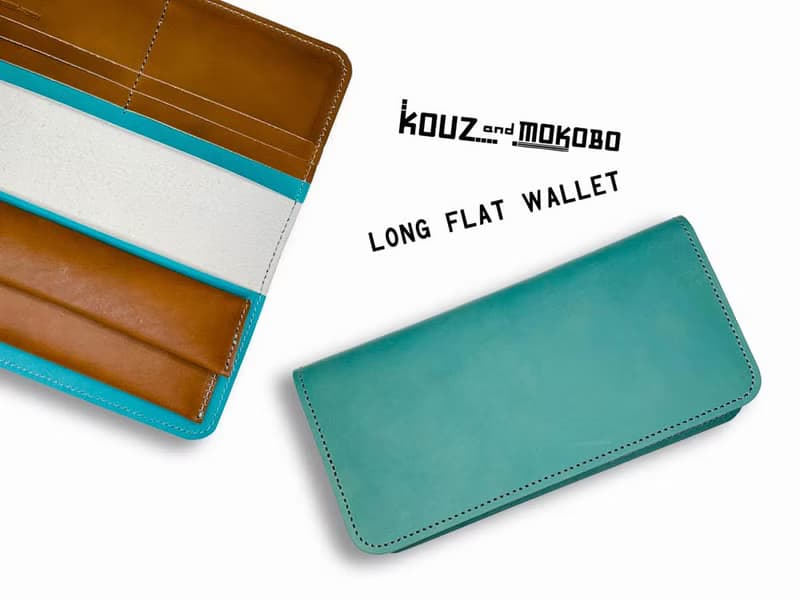 LONG　さわやかなチョコミントにキュン　ロングフラット長財布　ふっくら小銭入れ　LFW-TTTBB-H