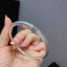 足銀古法福字實心方條手鐲   開口純銀手鐲 禮物送長輩 開運轉運