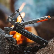【17合1多功能露營錘】犀牛槌 工具鉗 打火石生火 開罐器 收納袋