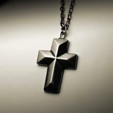 大三角切面十字架項鍊