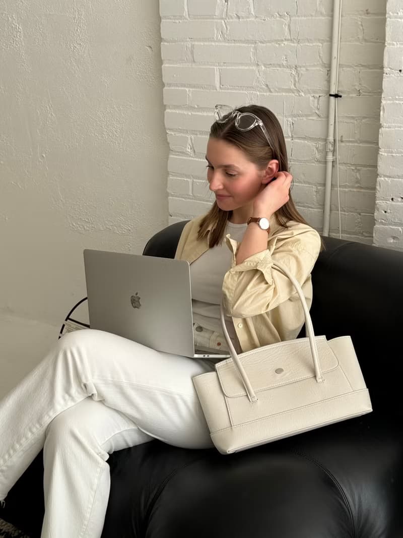 韓國 The Ally | River Bag | 白色 |斜背包