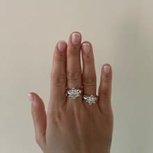 haime sophie ring (cubic 8mm round) original silver