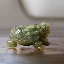 【吉祥‧長壽】冰飄花翡翠龍龜 | 天然緬甸玉A貨翡翠 | 送禮