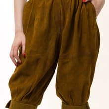 1981 Vintage Gianni Versace High-waisted Brown Balloon Pants 5914