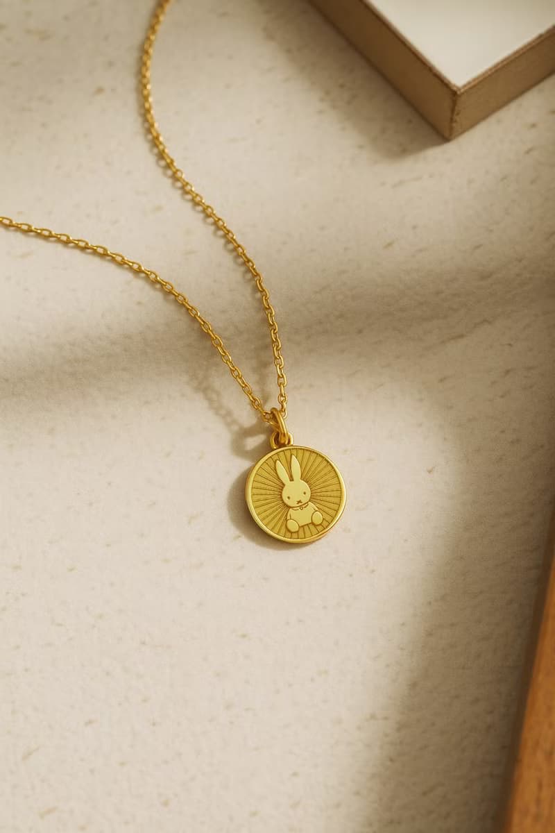 【Pinkoi x miffy】米菲雙面項鏈 太陽與miffy的故事