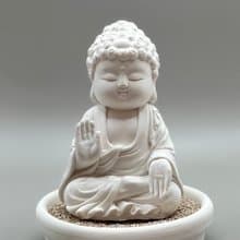 佛像擺飾 淨念吉祥小佛之向德 小盤套組 藝術香氛擴香 居家美學
