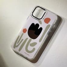 iPhone 16| 粉紅色玫瑰Blossom鏡面手機殼 | 幾何植物花朵圖案