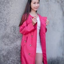 unni甜心學院防水風衣 雨衣 raincoat 雨風衣 防風 防潑水 風衣