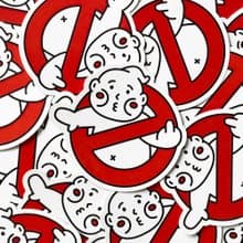 cheeky cheeky CHEEKBUSTERS 惡搞捉鬼敢死隊 PVC防水貼紙 行李箱