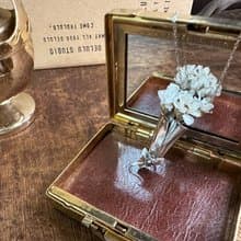 手作銀飾—Bouquet 花束 925純銀項鍊 花束項鍊 手作925銀花束