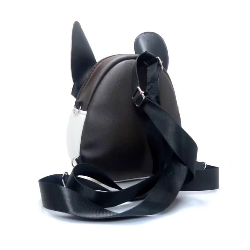 French Bulldog Mini backpack ,crossbody bag,hand painted bag,handmade backpack.