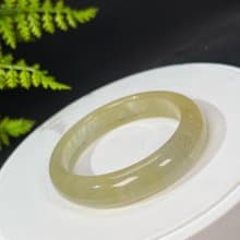 稀有冰透摩根石手鐲56MM 星光閃片黃色寶石手環 增進人緣提升魅力