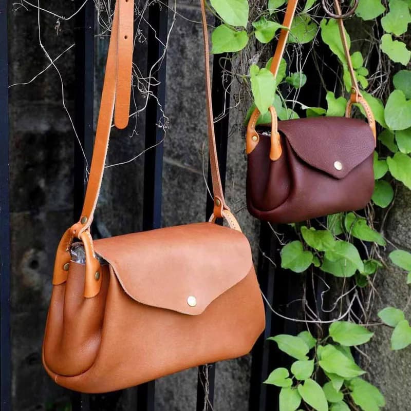 日本手作 甜美輕巧牛革隨身/側背包Made in Japan by CHAM